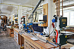 Blick auf Arbeitsplatz in der Werkstatt